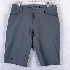 Chrome Industries Union 2.0 Shorts Mens 32 Gray Nylon Performance Urban Cycling